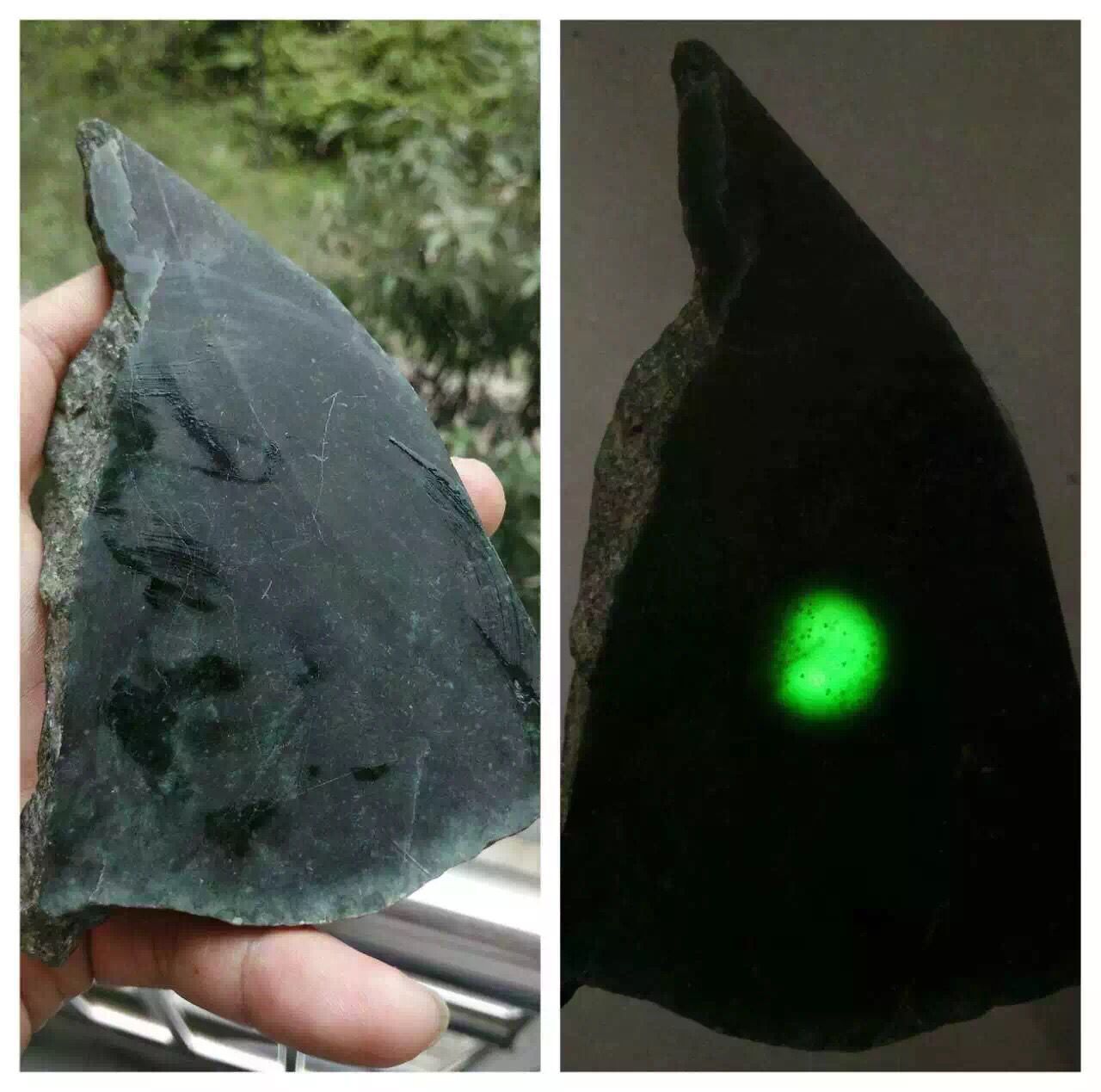 天然A货翡翠 老坑蓝水雪花棉 如来佛祖