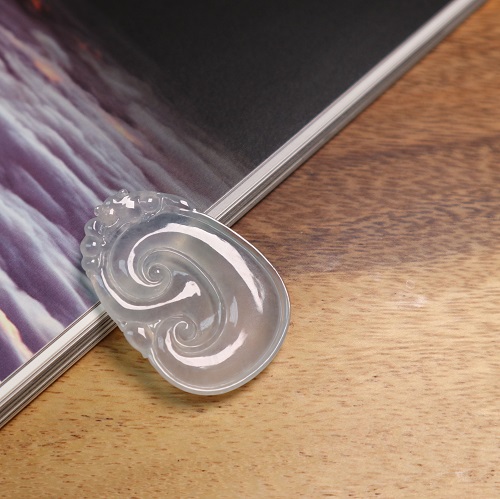 天然A货翡翠 冰种起光大如意